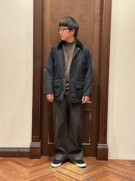 「nano・universe」｜「アイテム（ブルゾン）」を使った、てる。さん（メンズ・172cm）の冬コーディネート