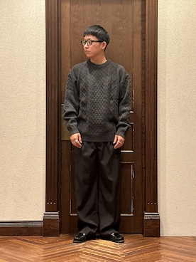 「nano・universe」｜てる。さん（メンズ・172cm）の冬コーディネート