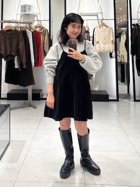 「アイテム（ワンピース/ドレス）」を使った、IMOKOさん（レディース・148cm）の秋コーディネート