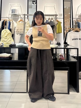 「KBF（ケイビーエフ）のアイテム（パンツ）」を使った、IMOKOさん（レディース・148cm）の夏コーディネート