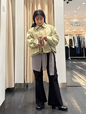 「KBF（ケイビーエフ）のアイテム（トップス）」を使った、IMOKOさん（レディース・148cm）の春コーディネート