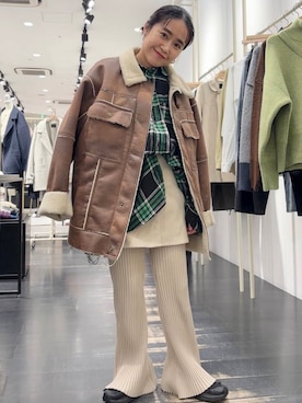 「アイテム（財布）」を使った、IMOKOさん（レディース・148cm）の冬コーディネート