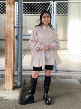 「KBF（ケイビーエフ）のアイテム（パンツ）」を使った、IMOKOさん（レディース・148cm）の冬コーディネート