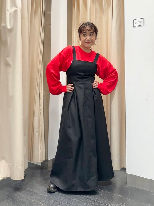 セール】フロントタックジャンパースカート（ワンピース）｜KBF