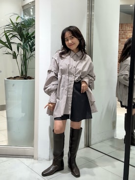 「KBF（ケイビーエフ）のアイテム（トップス）」を使った、IMOKOさん（レディース・148cm）の秋コーディネート