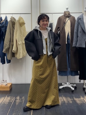 「KBF（ケイビーエフ）のリバーシブルボアジャケット（その他アウター）」を使った、IMOKOさん（レディース・148cm）の冬コーディネート