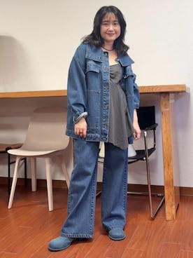 「KBF（ケイビーエフ）のアイテム（トップス）」を使った、IMOKOさん（レディース・148cm）の春コーディネート