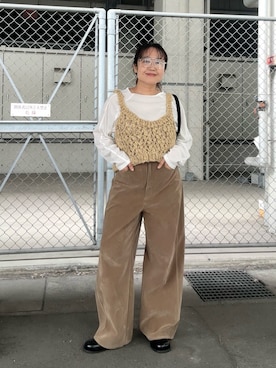 「スエード」｜IMOKOさん（レディース・148cm）の秋コーディネート