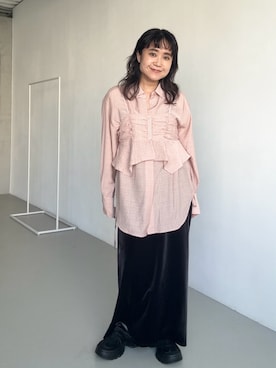 「KBF（ケイビーエフ）のアイテム」を使った、IMOKOさん（レディース・148cm）の秋コーディネート