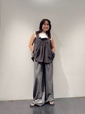 「KBF（ケイビーエフ）のアイテム（パンツ）」を使った、IMOKOさん（レディース・148cm）の夏コーディネート