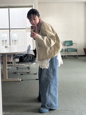 「KBF（ケイビーエフ）のアイテム」を使った、IMOKOさん（レディース・148cm）の冬コーディネート