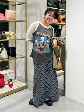 「アイテム（カバーオール）」を使った、IMOKOさん（レディース・148cm）の秋コーディネート