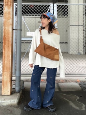 「刺繍」｜IMOKOさん（レディース・148cm）の夏コーディネート