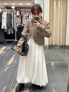 「アイテム（その他アウター、ブラウン系）」を使った、IMOKOさん（レディース・148cm）の秋コーディネート