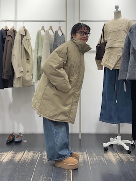 「アイテム（ハンドバッグ）」を使った、IMOKOさん（レディース・148cm）の冬コーディネート