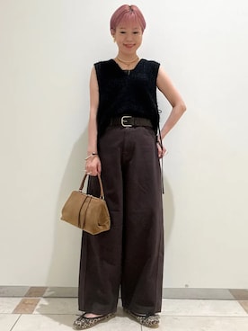 西澤さん（レディース・159cm）の秋コーディネート