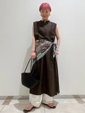 西澤さん（レディース・159cm）の夏コーディネート