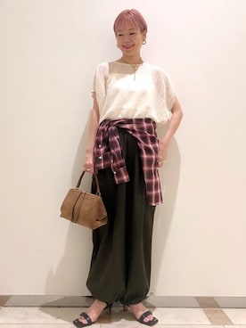 西澤さん（レディース・159cm）の秋コーディネート