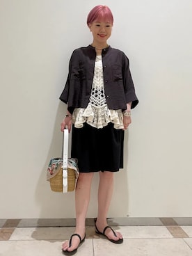 西澤さん(レディース・159cm)の夏コーディネート