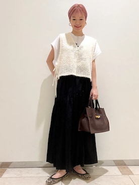 西澤さん(レディース・159cm)の秋コーディネート