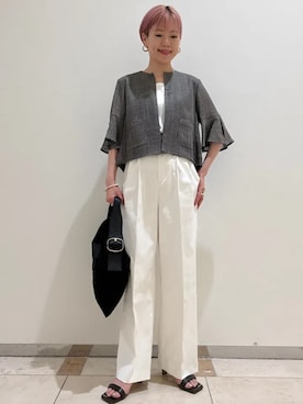 西澤さん(レディース・159cm)の夏コーディネート