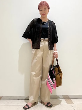 西澤さん(レディース・159cm)の秋コーディネート