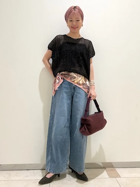 西澤さん(レディース・159cm)の秋コーディネート
