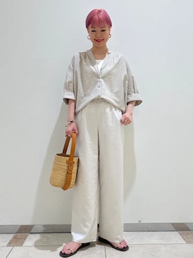西澤さん（レディース・159cm）の夏コーディネート