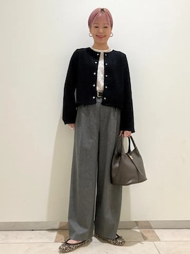 西澤さん(レディース・159cm)の秋コーディネート