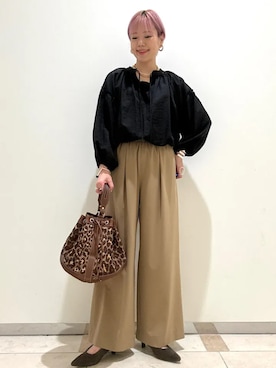 西澤さん(レディース・159cm)の秋コーディネート