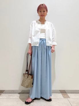 西澤さん（レディース・159cm）の夏コーディネート