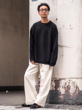 「markaware（マーカウェア）のアイテム」を使った、EDIFICE OFFICIALさん（メンズ・178cm）の夏コーディネート