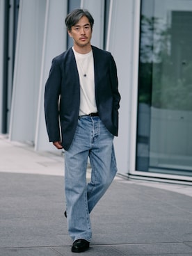 「EDIFICE（エディフィス）のアイテム」を使った、EDIFICE OFFICIALさん（メンズ・172cm）の秋コーディネート
