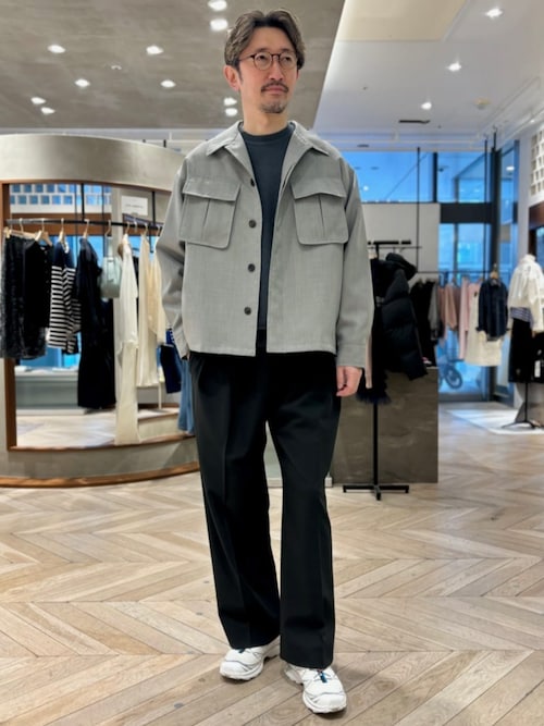 シェニール ヤーン クルーネックニット