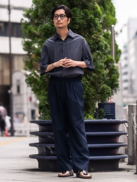 EDIFICE OFFICIALさん（メンズ・178cm）の夏コーディネート