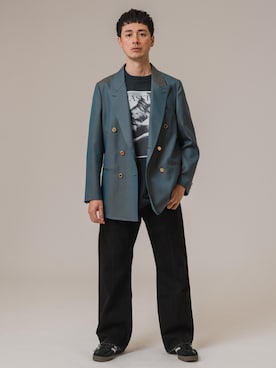 「Couture d'adam（クチュールドアダム）のアイテム（テーラードジャケット）」を使った、EDIFICE OFFICIALさん（メンズ・176cm）の冬コーディネート