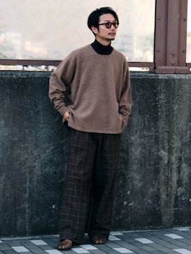 「SUNSPEL（サンスペル）のアイテム」を使った、EDIFICE OFFICIALさん（メンズ・178cm）の冬コーディネート