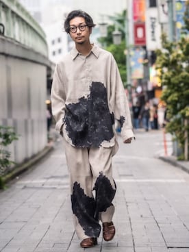 「markaware（マーカウェア）のアイテム」を使った、EDIFICE OFFICIALさん（メンズ・178cm）の春コーディネート