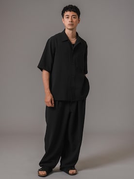 T/E(ティー/イー) M-52 ワイドトラウザーを使った人気ファッション