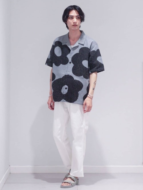 EC�����X�܉^�cDIVEDIFICE OFFICIAL����̃V���c/�u���E�X�umii (�~�C) for BOUCLE BIG FLOWER �J���^�I�[�v���J���[�V���c�imii�b�~�[�j�v���g�����R�[�f�B�l�[�g