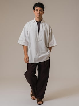 「EDIFICE（エディフィス）のアイテム」を使った、EDIFICE OFFICIALさん（メンズ・176cm）の冬コーディネート