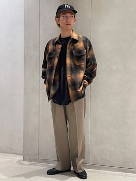 「ENZO BONAFE（エンツォボナフェ）のアイテム（シューズ）」を使った、EDIFICE OFFICIALさん（メンズ・169cm）の秋コーディネート