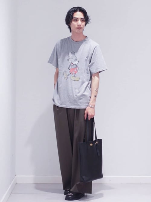 REMI RELIEF / 別注 HARD SP加工　Mickey Mouse セール】REMI RELIEF 別注 HARD SP加工 Tシャツ(MICKEY MOUSE