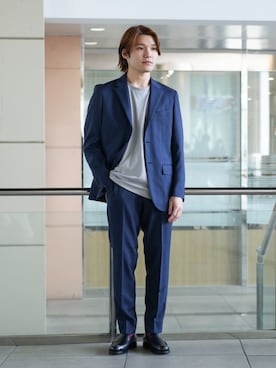 EDIFICE OFFICIALさん（メンズ・169cm）の春コーディネート