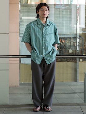 EDIFICE OFFICIALさん（メンズ・169cm）の夏コーディネート