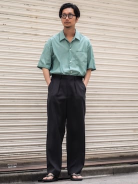 「goyemon（ゴエモン）のアイテム」を使った、EDIFICE OFFICIALさん（メンズ・178cm）の夏コーディネート