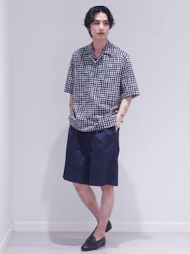 「EDIFICE LA BOUCLE（エディフィスラブークル）のアイテム」を使った、EDIFICE OFFICIALさん（メンズ・182cm）の夏コーディネート