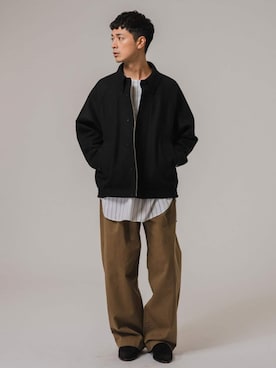 「EDIFICE（エディフィス）のアイテム（その他アウター）」を使った、EDIFICE OFFICIALさん（メンズ・176cm）の秋コーディネート