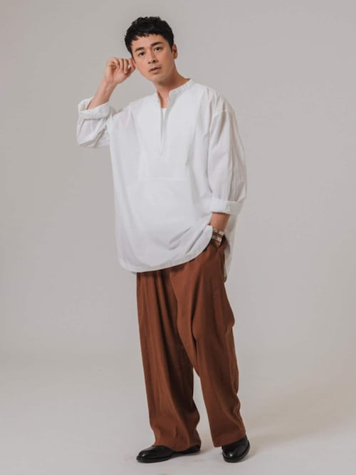 SAINT LAURENT SS15 ボヘミアンチュニックシャツ エディ期 M SAINT LAURENT SS15 ボヘミアンチュニックシャツ エディ期 M