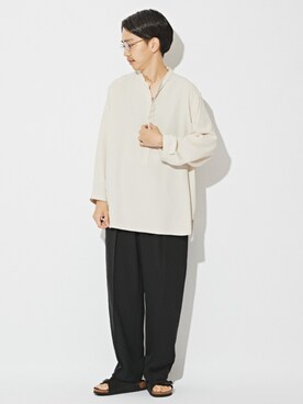 「EDIFICE（エディフィス）のアイテム（その他パンツ）」を使った、EDIFICE OFFICIALさん（メンズ・175cm）の夏コーディネート